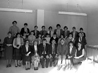 Udaras course, Belmullet - Lyons0004880.jpg  Udaras industrial course in Belmullet. Seated centre Cllr Tim Quinn who presented the certs on behalf of the Udaras. (Neg 5) : Belmullet, Udaras na Gaeltachta