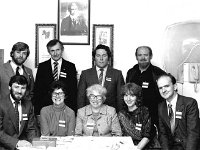 Eigse in Octan Synge - Lyons0005115.jpg  Delegates attending. Standing third from the left Padraic Cosgrave, Fr Declan Caulfield and sitting right Michael Shine. Seated centre Kathleen Shine. : Declan Caulfield, Kathleen Shine, Michael Shine, Padraig Cosgrave