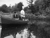 Three men in a boat - Staff Jury's Hotel - Lyons0005166.jpg  Three of the staff in Jury's Hotel trying their luck fishing. L-R: Head Waiter Kurt Amreihn; Rory Daly General Manager and Heinz Hackler Head Chef. : Amreihn, Daly, Hackler, Jury's