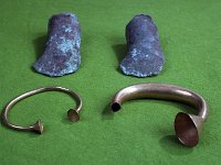 Stone Axe Heads and Brass Ornament - Lyons0005183.jpg  Treasues for Patrick Durcan. Axe heads and brass ornaments. : Axe heads, Bronze
