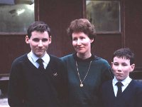 Fr Wilder's Special School at Hazelrock - Lyons0005186.jpg  Fr Wilder's special school at Hazelrock now moved to St Patrick's Academy, Islandeady.  "Ireland's Golden Children".Private Catholic School for boys. Teacher Mrs Jordan with two of her children. : Hazelrock, Jordan, Wilder's Special School