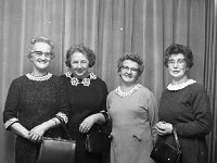 St Mary's Social Dinner in Belclare House, 1969 - Lyons0005795.jpg  St Mary's Social Dinner in Belclare House. Mrs Kearns, Mrs Michael John Mc Nally, Mrs Billy Mc Nally & Mrs Canning.