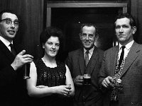 Vintners' Dinner in the Central Hotel Westport, 1969. - Lyons0005876.jpg  Vintners' Dinner in the Central Hotel Westport, 1969.Mr & Mrs Ryder, High St & High St Publicans Myles Mc Ging & Henry O' Toole.