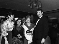 NUJ Dinner in Breaffy House Hotel, 1969. - Lyons0005911.jpg  Mrs Dick Gillespie, Mrs Dot Redmond, Pauline & Sean Rice.  NUJ Dinner in Breaffy House Hotel, 1969.