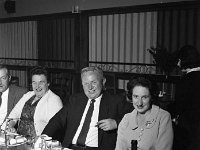 Dinner for overseas visitors, 1965. - Lyons0005971.jpg  L to R ?, ?, Mr & Mrs Joe Mc Cormack, Castlebar.  Dinner for overseas visitors, 1965. : 19650810 Dinner for overseas visitors  1.tif, Functions 1965, Lyons collection