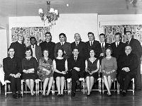 St Mary's Hospital Dinner Dance,1966.. - Lyons0006037.jpg  Group present at Dinner Dance including Fr Convey, Fr Ludden & Henry Kenny TD. St Mary's Hospital Dinner Dance,1966. : 196602 St Mary's Hospital Dinner Dance 2.tif, Functions 1966, Lyons collection, Travellers Friend Hotel