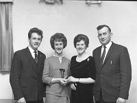 St Mary's Hospital Dinner Dance,1966.. - Lyons0006038.jpg  Tommy O' Boyle & their wives. St Mary's Hospital Dinner Dance,1966. : 196602 St Mary's Hospital Dinner Dance 3 tif.tif, Castlebar, Functions 1966, Lyons collection, Travellers Friend Hotel