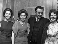 Creagh House Agriculture Institute,1966. - Lyons0006072.jpg  Councillor Jack Heneghan & Mrs Heneghan & two other ladies.  Creagh House Agriculture Institute,1966. : 196612 Creagh House Agriculture Institute 2 .tif, Functions 1966, Lyons collection, Travellers Friend Hotel