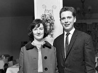 Paddy & Maureen Mc Guiness. 1966. - Lyons0006084.jpg  Post Office Annual Dinner. Paddy & Maureen Mc Guiness. : 19660119 Paddy & Maureen Mc Guiness.tif, Annual Dinner, Castlebar, Functions 1966, Lyons collection, Travellers Friend