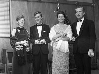Nurses Dinner, 1967 - Lyons0006193.jpg  Mr & Mrs Pat Ruane; Mr & Mrs Joe O' Malley. Nurses Dinner, 1967 : 19670104 Nurses Dinner 5.tif, Functions 1967, Lyons collection