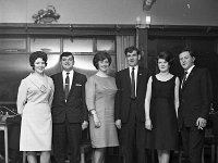Castlebar Bacon Factory Dinner, 1967 - Lyons0006254.jpg  Mr & Mrs Walter Ellicot & two other couples.  Castlebar Bacon Factory Dinner, 1967 : 19670124 Castlebar Bacon Factory Dinner 1.tif, Functions 1967, Lyons collection