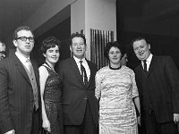 Westport Fine Gael Dinner, 1967 - Lyons0006316.jpg  Patsy & Mary Lavelle, Mr & Mrs Broddie Mc Hale & Charlie Hastings (Westport). Westport Fine Gael Dinner, 1967 : 19670202 Westport Fine Gael Dinner 3.tif, Functions 1967, Lyons collection