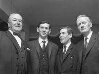 Dinner for Quay School , 1967 - Lyons0006343.jpg  Nr O' Grady, Laurence O' Toole, Boh Durkin & Tony Downer.  Dinner for Quay School , 1967 : 19670326 Dinner for Quay School 3.tif, Functions 1967, Lyons collection