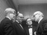 Chamber of Commerce Reception, 1967 - Lyons0006417.jpg  On right Michael J egan, Solicitor, Castlebar Chamber of Commerce talking to three Ballymeena guests.  Chamber of Commerce Reception, 1967 : 19671118 Castlebar Chamber of Commerce Reception 3.tif, Functions 1967, Lyons collection