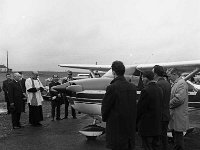 Blessing of the plane at Castlebar Airport - Lyons0006483.jpg  Blessing of the plane at Castlebar Airport : 19680130 Blessing of the plane at Castlebar Airport 7.tif, Functions 1968, Lyons collection