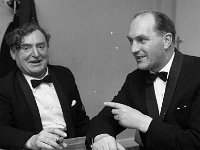 NUJ Dinner, 1968. - Lyons0006568.jpg  George Colley TD with Bernie Gillespie CT. NUJ Dinner, 1968. : 19680425 NUJ Dinner 3.tif, Functions 1968, Lyons collection