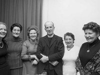 Achill Senior Citizens Dinner, 1973. - Lyons0007501.jpg  Rector and five ladies. Achill Senior Citizens Dinner, 1973. : 19730104 Achill Senior Citizens Dinner 11.tif, Functions 1973, In Connaughtons, Lyons collection