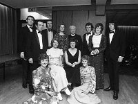 Amateur Drama League Dance, 1973.. - Lyons0007553.jpg  Neale drama group with Cannon Geraghty. Amateur Drama League Dance, 1973. : 19730130 Amateur Drama League Dance 7.tif, Functions 1973, In Breaffy House, Lyons collection