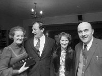 Ballinrobe INTO Dinner in the Lakeland Hotel, 1973, - Lyons0007578.jpg  L-R : Mary Ball, Louisburgh; John and Mrs Madden, Claremorris and Paddy Ball, Louisburgh. Ballinrobe INTO Dinner in the Lakeland Hotel, 1973. : 19730209 Ballinrobe INTO Dinner in the Lakeland Hotel 1.tif, Functions 1973, Lyons collection