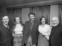 Ballinrobe INTO Dinner in the Lakeland Hotel, 1973, - Lyons0007580.jpg  Centre Sean and Ann Nestor and Fr Conneely with two friends. Ballinrobe INTO Dinner in the Lakeland Hotel, 1973 : 19730209 Ballinrobe INTO Dinner in the Lakeland Hotel 3.tif, Functions 1973, Lyons collection