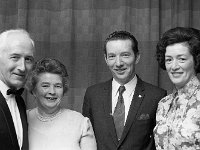 INTO Dinner, 1973.. - Lyons0007610.jpg  At right Mr and Mrs Burke, Clonbur with two friends. INTO Dinner, 1973. : 19730302 INTO Dinner 8.tif, Functions 1973, Lyons collection