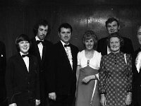 Rainbow Lounge Dinner, 1973. - Lyons0007674.jpg  Proprietors, Nat Ruane and Mrs Ruane, staff and friends of the Rainbow Lounge, Castlebar.  Rainbow Lounge Dinner, 1973. : 19731107 Rainbow Lounge Dinner 2.tif, Functions 1973, In the Travellers Friend, Lyons collection