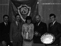 Westport Junior Chamber Dinner  , 1973. - Lyons0007710.jpg  Included in this photo Ann Cannon; Michael Downes and Sean Staunton with their presentations. Westport Junior Chamber Dinner  , 1973. : 19731204 Westport Junior Chamber Dinner 6.tif, Functions 1973, Lyons collection