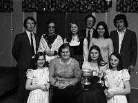 Sports Stars, Valkenburg Hotel , 1973. - Lyons0007719.jpg  Mrs Babe Kelly with her family and their prizes. (Cloghans Hill, Tuam) Sports Stars, Valkenburg Hotel , 1973. : 19731208 Sports Star Valkenburg Hotel 3.tif, Ballinrobe, Functions 1973, Lyons collection
