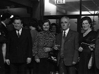 Mayo County Council Machinery Yard Dinner , 1973. - Lyons0007737.jpg  Three couples; centre of picyure Mr and Mrs Burns, Westport. Mayo County Council Machinery Yard Dinner , 1973. : 19731221 Mayo County Council Machinery Yard Dinner 4.tif, Functions 1973, Lyons collection