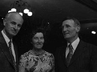 Mayo County Council Machinery Yard Dinner , 1973. - Lyons0007739.jpg  Mr Joe Egan, County Engineer with Mr and Mrs T Mc Gowan. Mayo County Council Machinery Yard Dinner , 1973. : 19731221 Mayo County Council Machinery Yard Dinner 6.tif, Functions 1973, Lyons collection