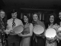 - Lyons0007758.jpg  Staff with their long service award with Carmel and Gay Nevin. : 1974 Functions, 19740106 Travellers Friend Hotel Staff Dance 1.tif, Lyons collection