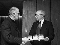- Lyons0007793.jpg  Fr P V O' Brien receiving a presentation at the function in Breaffy House Hotel. : 1974 Functions, 19740125 Mayo Amateur Drama League Dinner 2.tif, Lyons collection