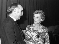 - Lyons0007875.jpg  Mrs Michael Joe Egan talking to the Church of Ireland Rector. : 1974 Functions, 19740313 Sisters of St John of God Presentation Dinner 5.tif, Lyons collection