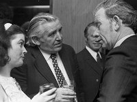 - Lyons0007898.jpg  Castlebar Cllr Dick Morrin and his wife Olga in conversation with Chris Connachton Achill Sound Hotel. : 1974 Functions, 19740322 Mc Dermott's Dinner in Breaffy House Hotel 4.tif, Lyons collection