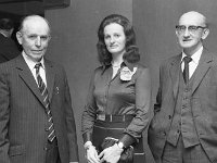 - Lyons0007962.jpg  At right County Secretary John O' Donnell with his wife Helen and a friend. : 1974 Functions, 19741129 North Mayo Sheep Breeders Association Dinner 2.tif, In the Downhill Hotel Ballina, Lyons collection