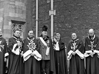 Order of Malta Ceremonies, Dublin, 1967. - Lyons00-20967.jpg  Count Noel Perth centre with Irish members of the Grand Order of Malta. : 19670304 Order of Malta Ceremonies in Dublin 1.tif, Lyons collection, Order of Malta
