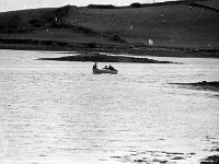 Order of Malta at work, 1968. - Lyons00-20978.jpg  Lighthouse keeper William Jeffers being brought back to his house on Inish Gort. : 19680323 Order of Malta at work 9.tif, Lyons collection, Order of Malta