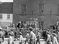 Order of Malta celebrations in Westport, 1969. - Lyons00-20986.jpg  Westport Order of Malta parading past the Guard of Honour on the platform. : 19690531 Celebrations in Westport 4.tif, Lyons collection, Order of Malta