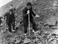 Pilgrimage Day on Croagh Patrick, 1972. - Lyons00-21002.jpg  Barefoot pilgrims. : 197207 Pilgrimage Day on Croagh Patrick 1.tif, Lyons collection, Order of Malta