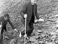 Pilgrimage Day on Croagh Patrick, 1972. - Lyons00-21010.jpg  Barefoot pilgrims on the steep incline. : 197207 Pilgrimage Day on Croagh Patrick 17.tif, Lyons collection, Order of Malta