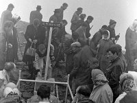 Pilgrimage Day on Croagh Patrick, 1972. - Lyons00-21030.jpg  Pilgrims at St. Patrick's bed. : 197207 Pilgrimage Day on Croagh Patrick 8.tif, Lyons collection, Order of Malta