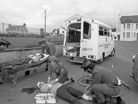 Order of Malta, exercise in First Aid, 1974. - Lyons00-21032.jpg  Accident scene. : 19740708 Exercise in First Aid 1.tif, Lyons collection, Order of Malta