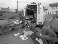 Order of Malta, exercise in First Aid, 1974. - Lyons00-21033.jpg  Accident scene. : 19740708 Exercise in First Aid 2.tif, Lyons collection, Order of Malta