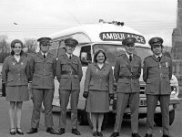 Officers in the Order of Malta, 1976. - Lyons00-21036.jpg  L-R : Mary Gannon, Patrick Fadian, Peter Flanagan, Mrs Rose, Frank Gill and Dr Bert Farrell. : 19760215 Officers in the Order of Malta.tif, Lyons collection, Order of Malta