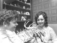 Irish Press Photo 1972 - Lyons00-21459.jpg  Terry O' Sullivan Page. Couple with a Killybegs lobster. : 19770514 Terry O' Sullivan Page 6.tif, Irish Press, Lyons collection