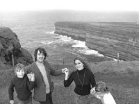 Irish Press Photo 1973 - Lyons00-21475.jpg  Family at Keadue cliffs. Stories around Ballina with Terry O' Sullivan Evening Press. : 19730407 Terry O' Sullivan page 3.tif, Irish Press, Lyons collection