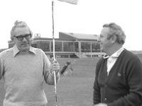 Irish Press Photo 1975 - Lyons00-21484.jpg  At right Joe Malone Director General Bord Failte Eireann getting ready for a round of golf in Ballycastle. Irish Press Terry O' Sullivan page. : 19750324 Ballycastle 1.tif, Irish Press, Lyons collection