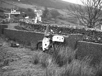 Irish Times photo, 1983. - Lyons00-21577.jpg  The search for three farmers in Slievemore, Achill for Olivia Hall Irish Times. Honda 50 waiting for it's owner. : 19830110 Slievemore Achill 4.tif, Irish Times, Lyons collection