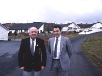 Irish Times photo, 1990. - Lyons00-21622.jpg  Paddy Muldoon and Brian Canning who were leading the opposition to the proposed talc mining in Sandyhill, Westport. : 19900316 Anti-mining Committee 4.tif, Irish Times, Lyons collection
