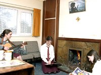 Irish Times photo, 1994. - Lyons00-21652.jpg  Mount St Michael Boarding School Claremorris, students relaxing with their music. : 199411 Mount St Michael Claremorris 7.tif, Irish Times, Lyons collection